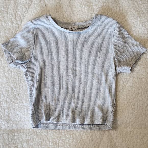 Garage grey ribbed baby tee - Picture 1 of 2